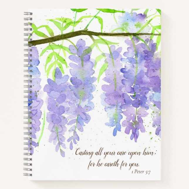 Bible Study Prayer Journal Peter Bible Verse (Front)