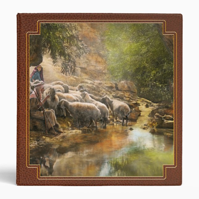 Bible - The Lord is my shepherd - 1910 Binder (Front)
