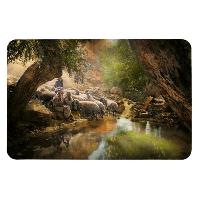 Bible - The Lord is my shepherd - 1910 Magnet (Horizontal)