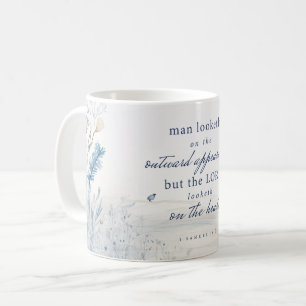 Bible Verse 1 Samuel 16:7 Watercolour Mug