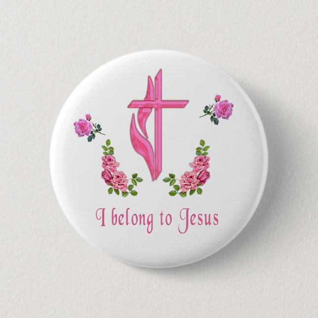 Bible Verse  2 Inch Round Button (Front)