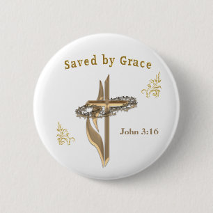 Bible verse 2 inch round button