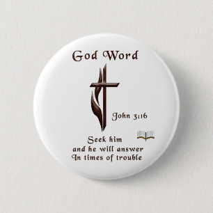 Bible Verse 2 Inch Round Button