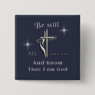 Bible Verse 2 Inch Square Button