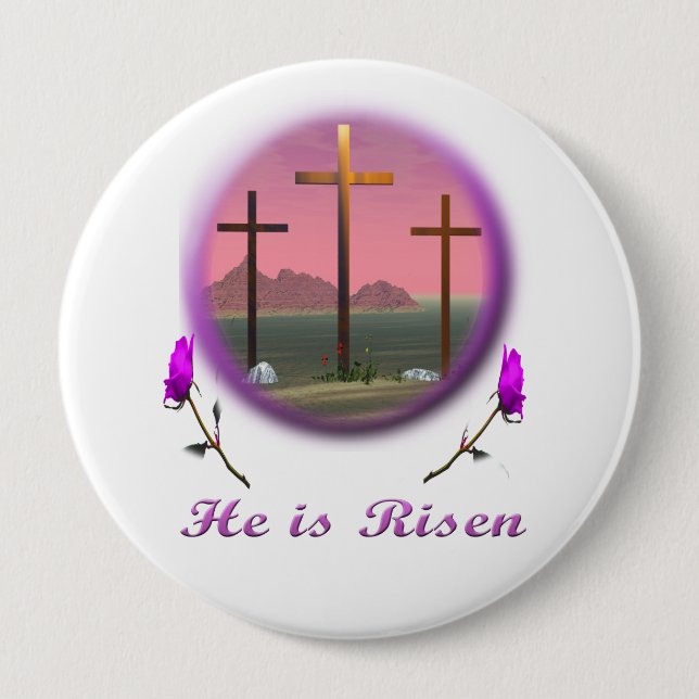 Bible verse 4 inch round button (Front)