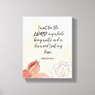 Bible verse 8x10 Artistic Stretched  Canvas Print