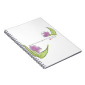Bible Verse about Love w/Flowers Notebook (Right Side)