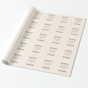 Bible Verse Art - Ephesians 1:3 Wrapping Paper