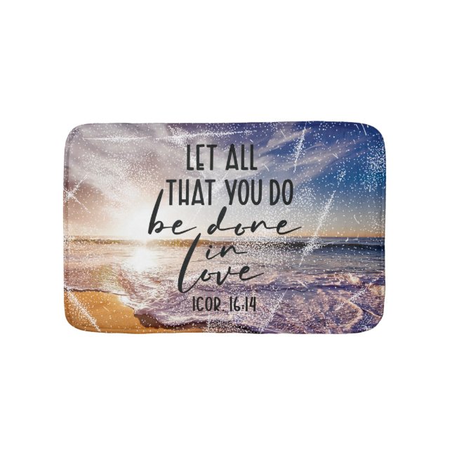 Bible Verse Bath Mat (Front)