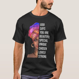 Bible Verse Black History Month Cool Blm Melanin C T-Shirt