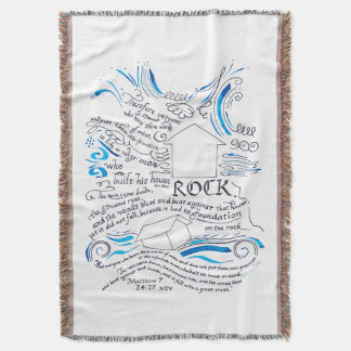 Bible Verse Blanket House on the Rock Scripture