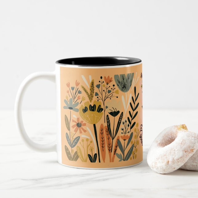 Bible Verse Café Mug, Bible Christian Verse Mug (Avec donut)