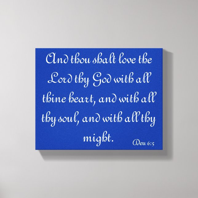 Bible verse canvas print (Front)