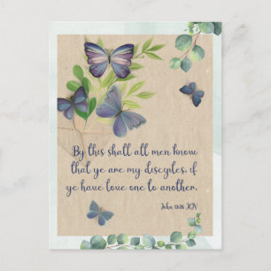 Bible Verse Card John 13:35 KJV - Postcard