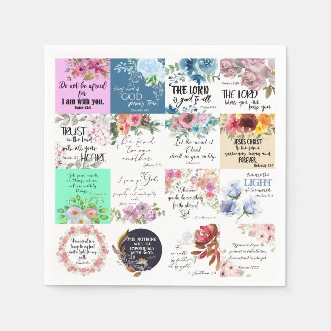 Bible verse cards Paper Napkin (Front)