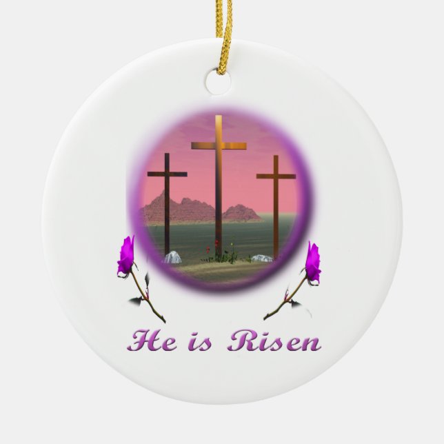 Bible verse ceramic ornament (Front)