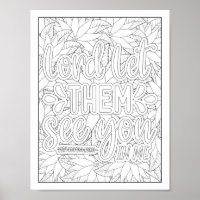 Bible Verse/Christian Adult Colouring