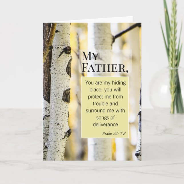 Bible Verse Christian Father Day Quotes Card (Front)