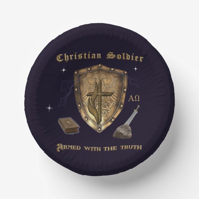 Bible Verse Christian Paper Plate (Front)
