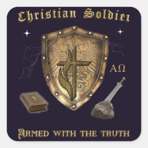 Bible Verse Christian Square Sticker