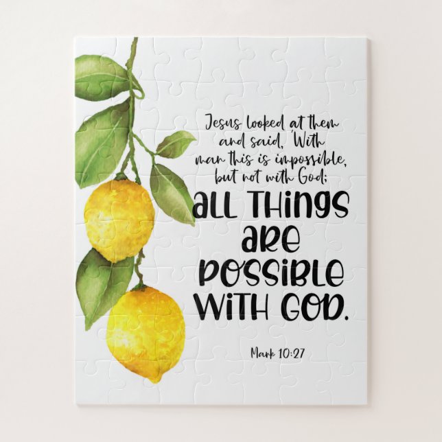 Bible verse  citrus lemon Puzzle (Vertical)