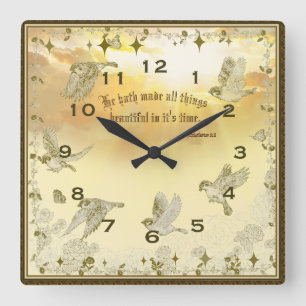 Bible Verse Clock - He Hath Made All Things Beauti
