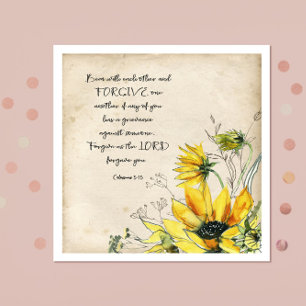 Bible verse Collosians Paper Napkins