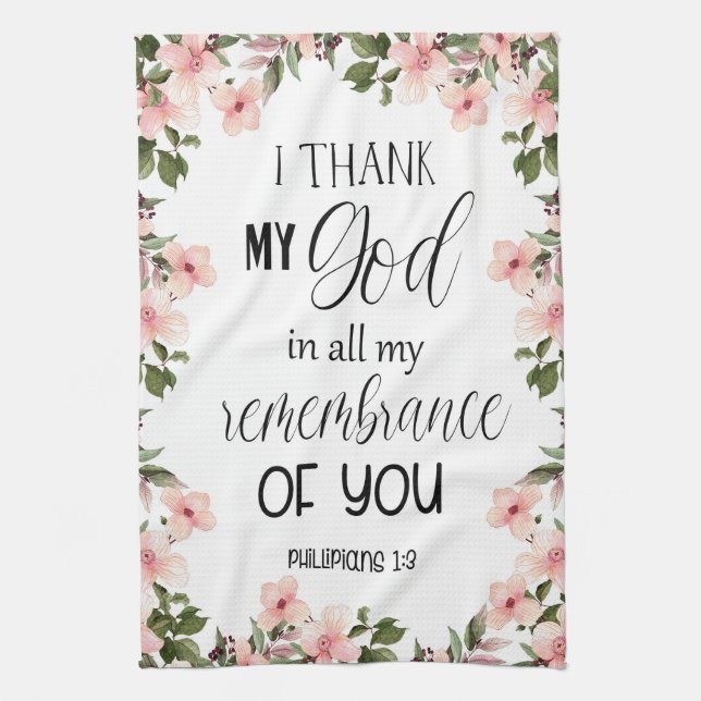 Bible verse Cuisine Serviette (Vertical)