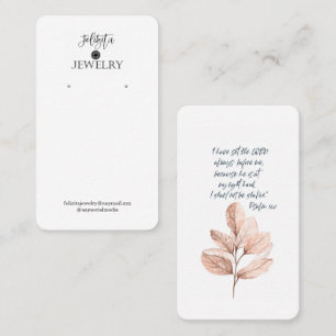 Bible Verse Earring Display  Business Card