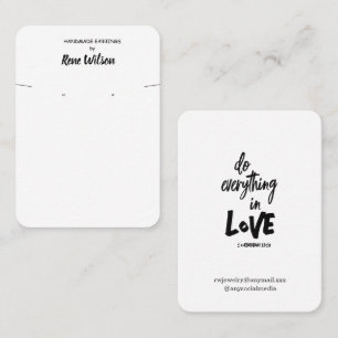 Bible Verse Earring Display  Business Card