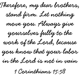 1 Corinthians 15 58 Gifts On Zazzle Ca