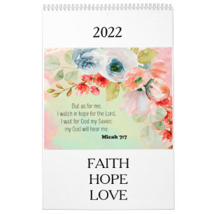 Bible Verse Floral Calendrier