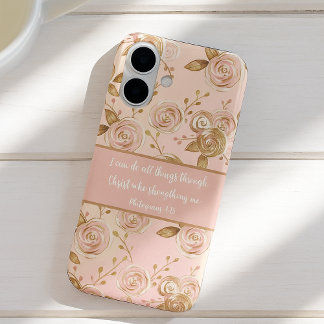 Bible Verse Floral iPhone 16 Case