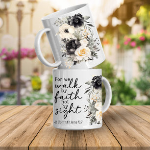 Bible Verse Floral Coffee Mug