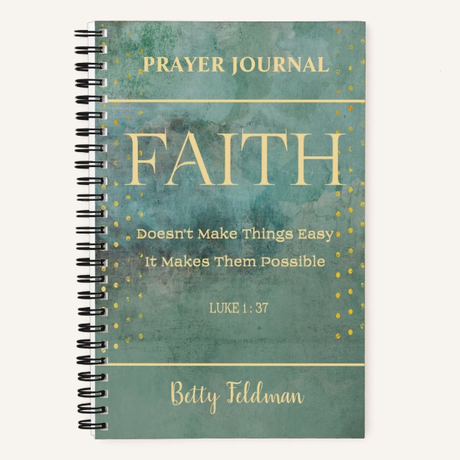 Bible Verse Floral Prayer Journal (Front)