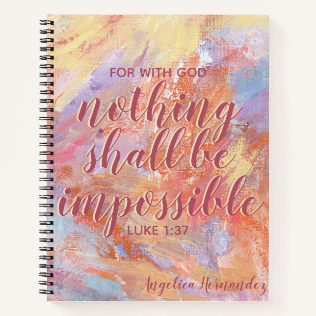 Bible Verse Foi Inspirationnelle Bullet Journal (Devant)