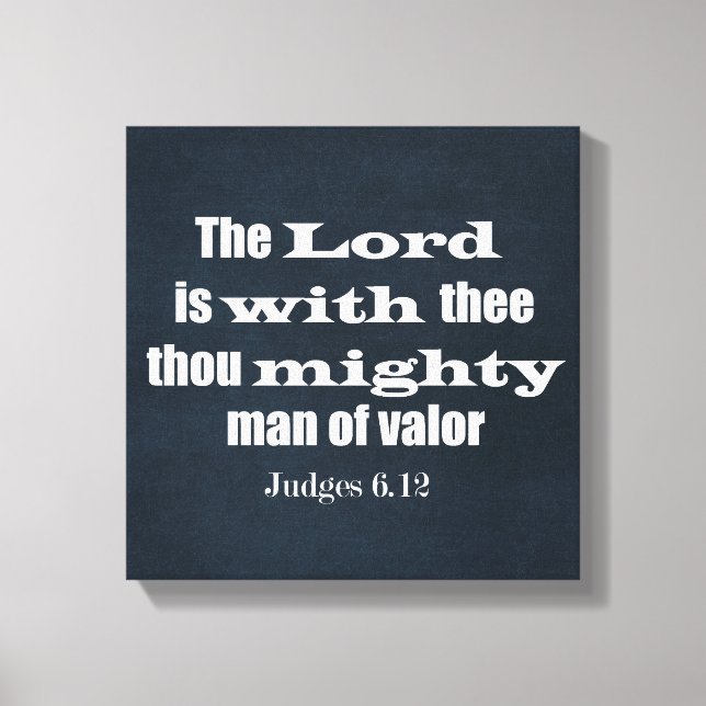 Bible Verse for Men Canvas Print (Front)