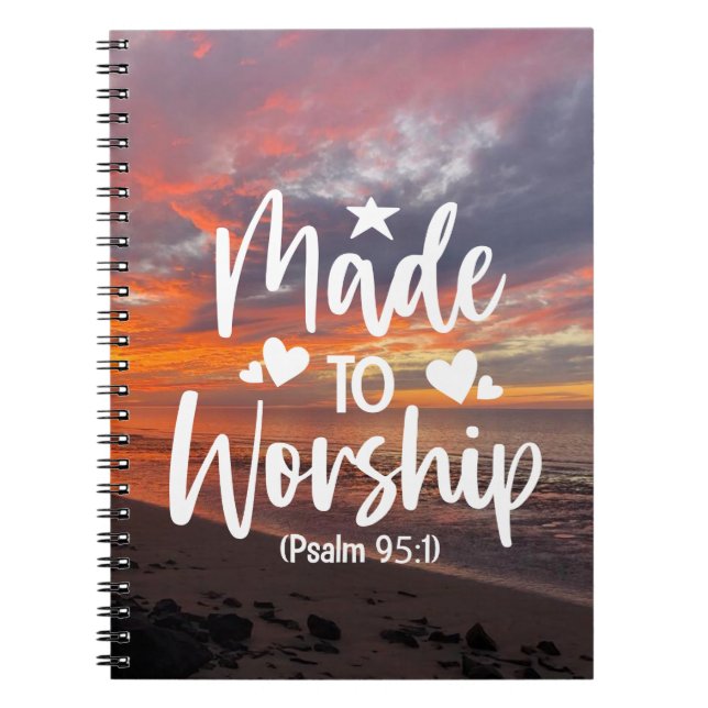 Bible verse for Worship Notebook (Front)