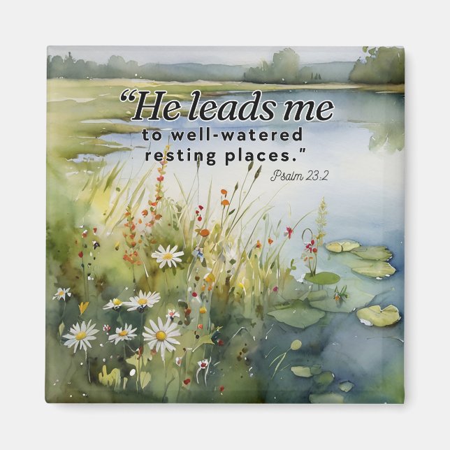 Bible Verse Fridge Magnet -Psalms 23 (Front)