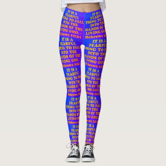 Bible verse from Hebrews 10:31. Leggings
