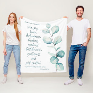 Bible verse Galatians fleece blanket