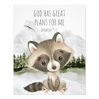 Bible Verse God Has Great Plans for Me Photo Print