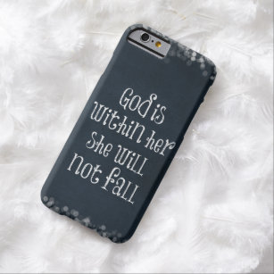 Bible Verse: God is within her, she will not fall Barely There iPhone 6 Case