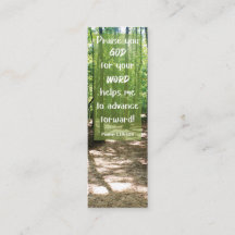 Bible Verse GOD's Word Leads Me Mini Bookmark