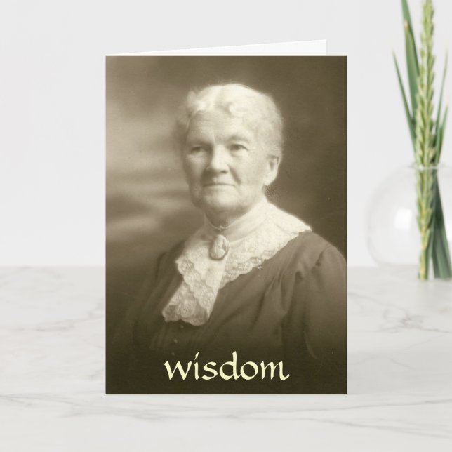 Bible Verse Greeting Card Wisdom (Front)
