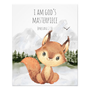 Bible Verse I am God's Masterpiece Photo Print