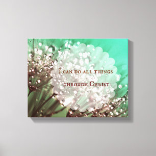 Bible Verse: I can do all things through Christ Canvas Print