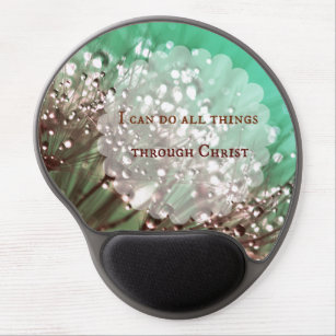 Bible Verse: I can do all things through Christ Gel Mouse Pad