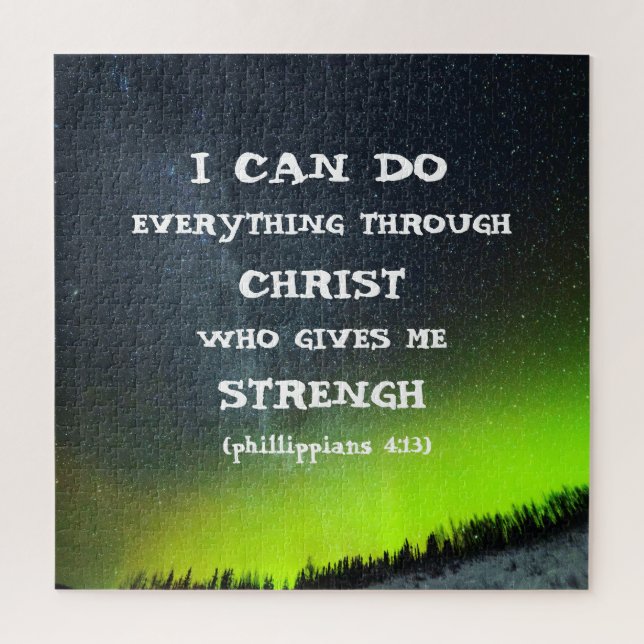 Bible Verse Inspirational Quote Scripture  Jigsaw Puzzle (Vertical)