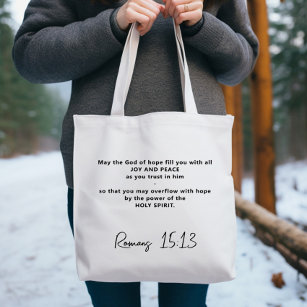 Bible verse Inspirational Romans Tote Bag